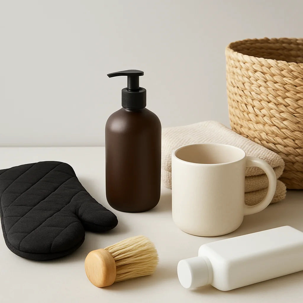 Clean marketplace product photography of a curated bundle of ever